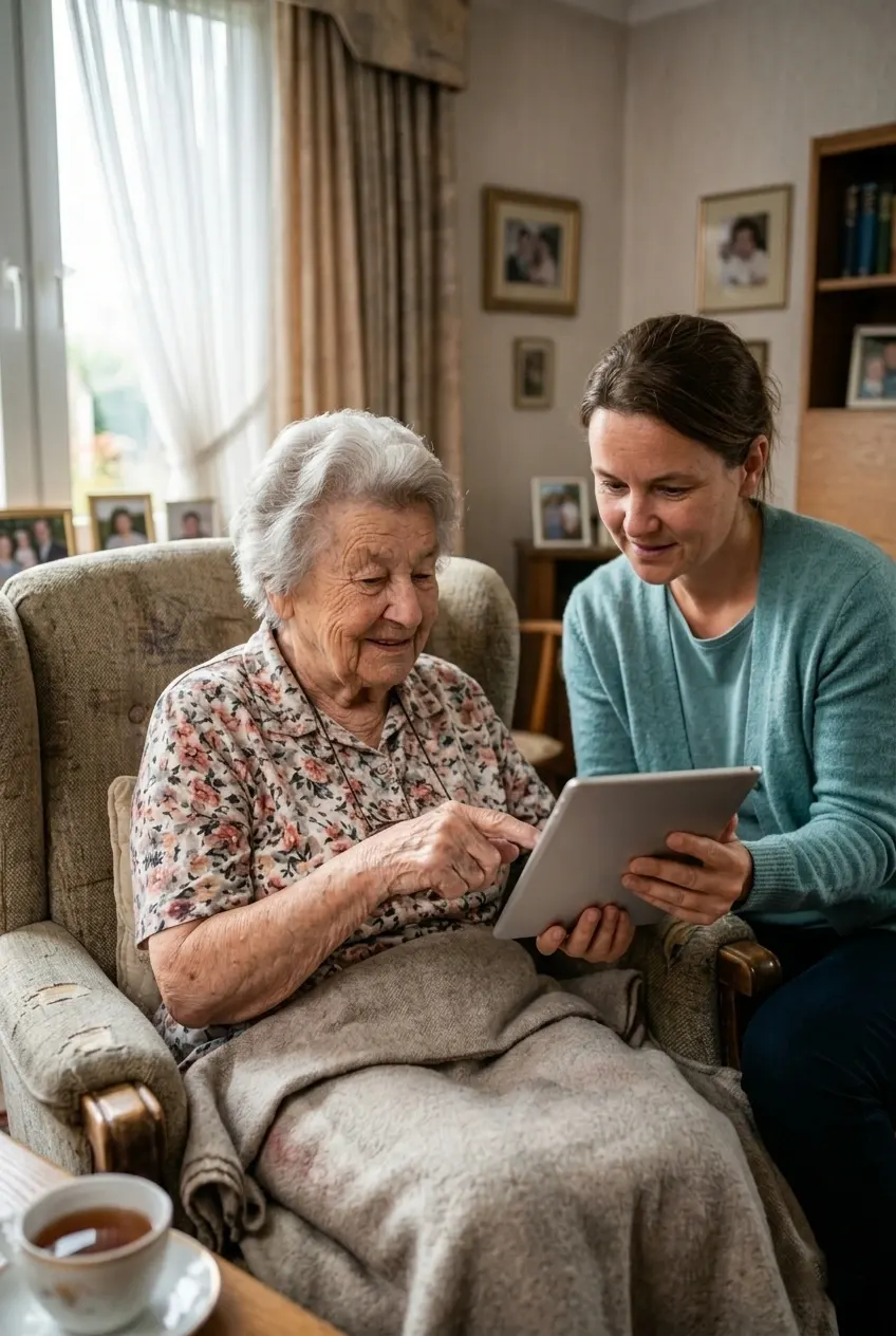 Seniorin wird liebevoll zu Hause betreut – Alternative zum Pflegeheim